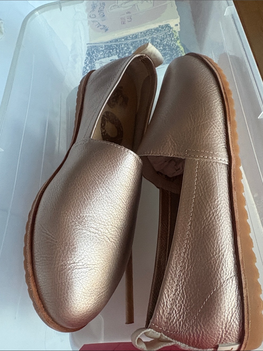 Metallic Gold Sorel Loafers; Women's Shoes; BNWT